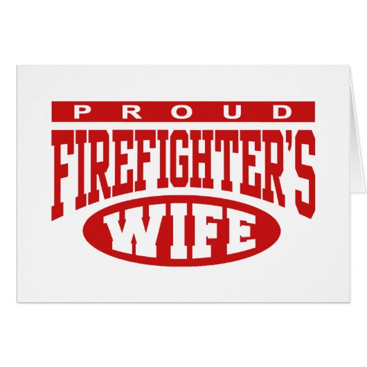 Firefighter's Wife Cards (Front Horizontal)