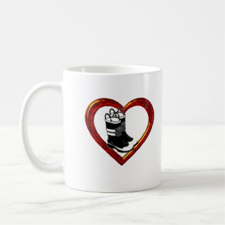 Firefighters_Wife, heart, boots, Married to, My... Coffee Mug