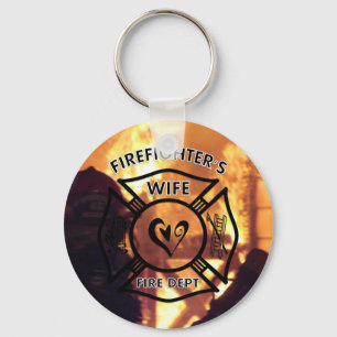Firefighters Wife Keychain