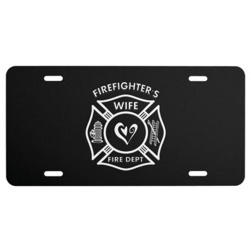 Firefighters Wife License Plate