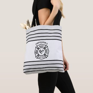 Firefighter Tote Bags, Grocery and Lunch Bags