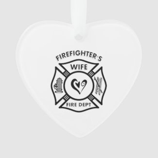 Fire Dept Personalized Christmas Ornaments