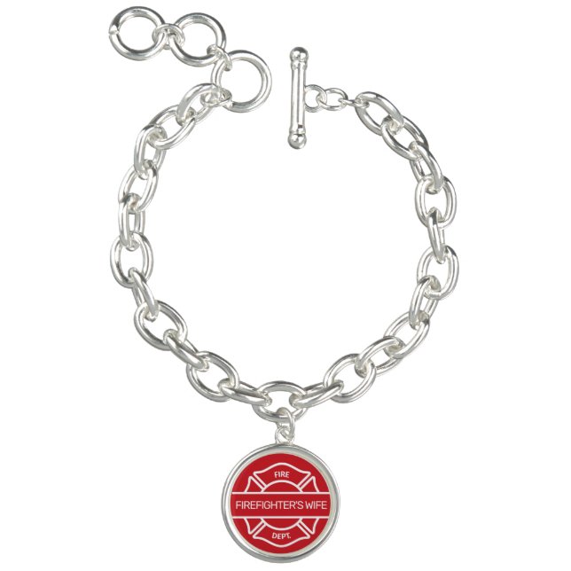 Firefighter's Wife Red   Charm Bracelet (Product)