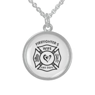 Firefighters Wife Charm Necklace