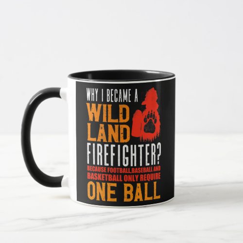Firefighting Fireman Why I Became A Wildland Mug