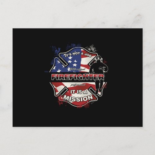 Firefighting Firetruck Fireman Fire Prevention Fla Postcard