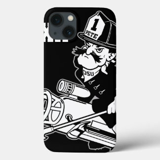 Firefighting Pete - Black and White iPhone 13 Case