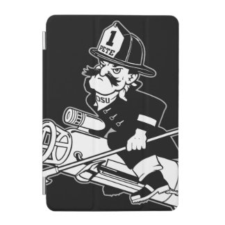 Firefighting Pete - Black and White iPad Mini Cover