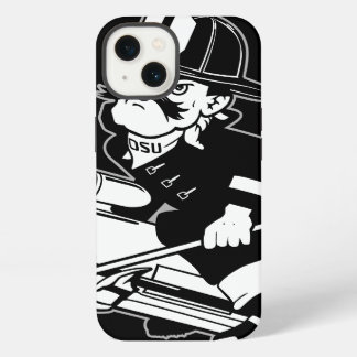 Firefighting Pete - Black and White iPhone 13 Case
