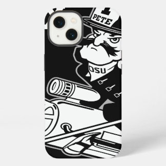 Firefighting Pete - Black and White iPhone 13 Case