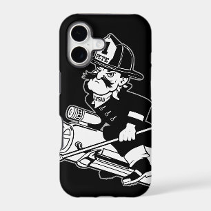 Firefighting Pete - Black and White iPhone 17 Case