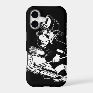 Firefighting Pete - Black and White iPhone 17 Case