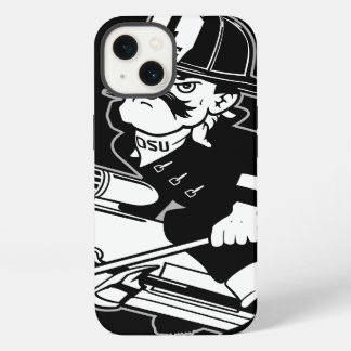 Firefighting Pete - Black and White iPhone 13 Case