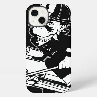 Firefighting Pete - Black and White iPhone 13 Case