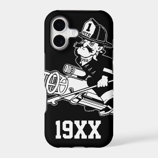 Firefighting Pete - Black and White iPhone 17 Case