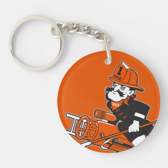 Firefighting Pete - Color Keychain (Front)