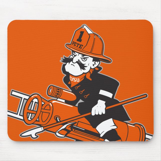 Firefighting Pete - Color Mouse Pad (Front)