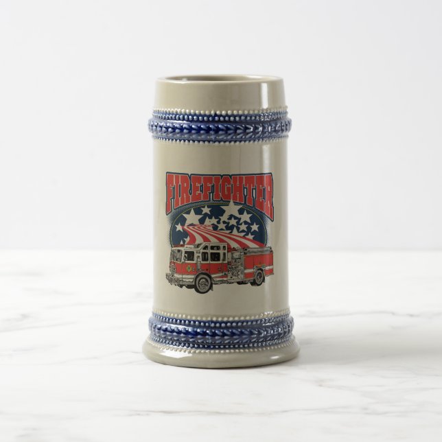Firefighting Truck Beer Stein (Center)