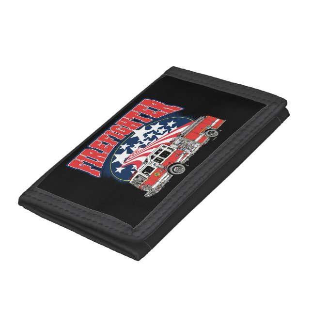 Firefighting Truck Tri-fold Wallet (Bottom)