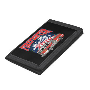 Firefighting Truck Trifold Wallet