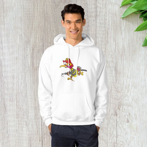 Firefighting Turkey Mens Hoodie