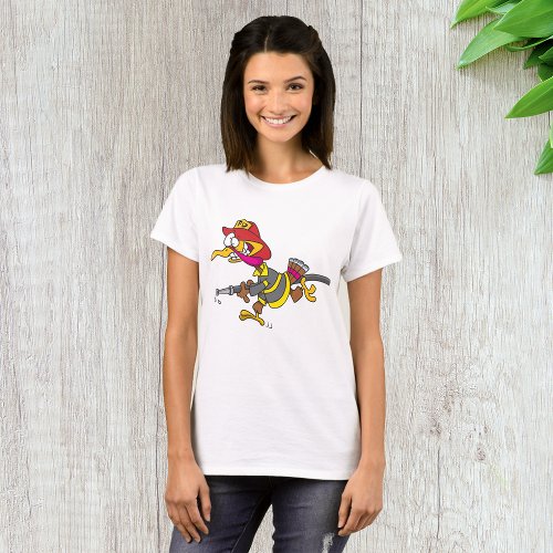 Firefighting Turkey Womens T_Shirt