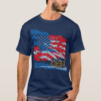 Firefighting USA Flag Patriotic Cool Fireman