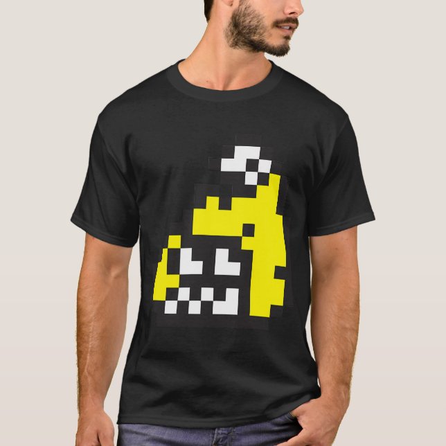 Firefin Gray 8-Bit FishFry T-Shirt (Front)