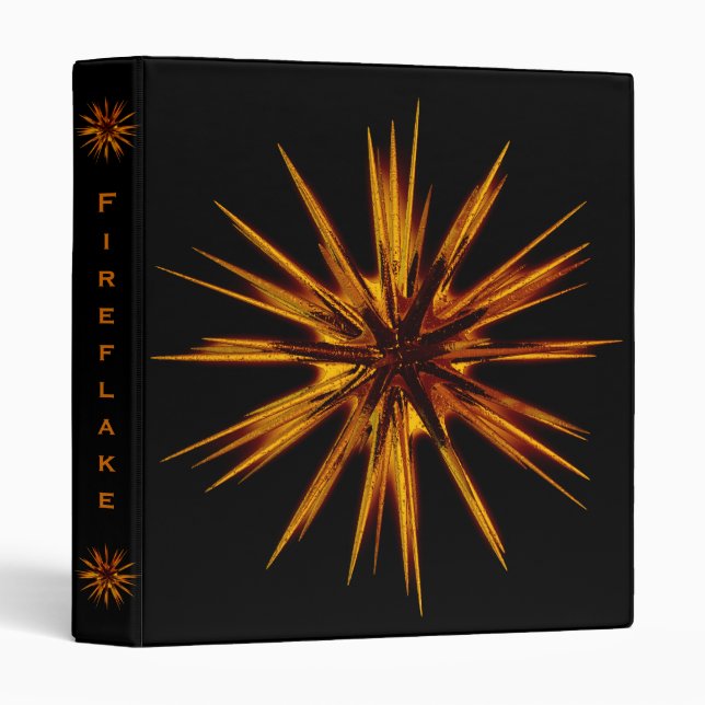 fireflake 3 ring binder (Front/Spine)