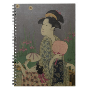 Fireflies, 1793 (colour woodcut) notebook