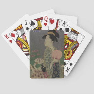 Fireflies, 1793 (colour woodcut) poker cards