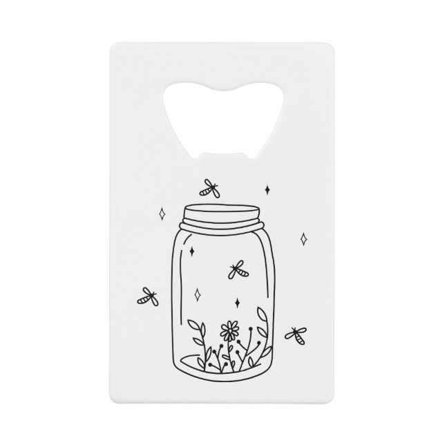 Fireflies and Flowers Bottle Opener (Front)