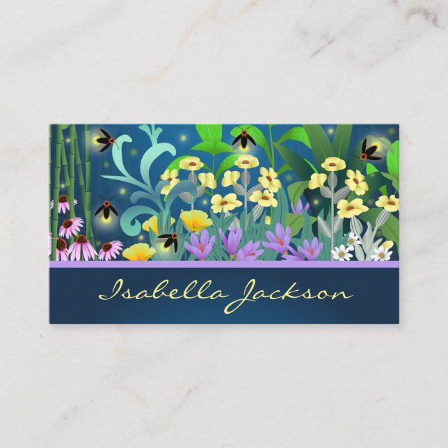 Fireflies   business card (Front)
