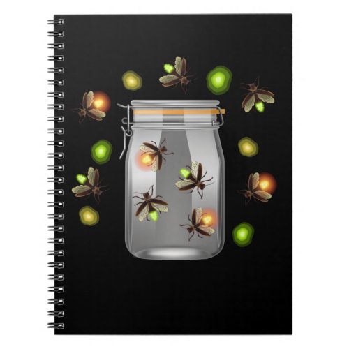 Fireflies Camping Insects Notebook