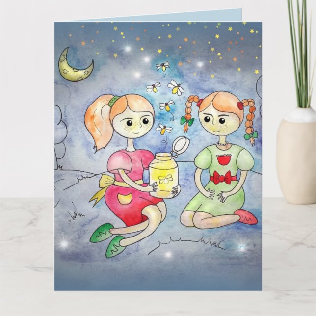 FIREFLIES  FRIEND SISTER THINKING OF YOU CARDS (Front)