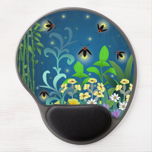 Fireflies  gel mouse pad (Front)
