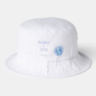 Fireflies in Jar Personalized Bride and Groom Bucket Hat