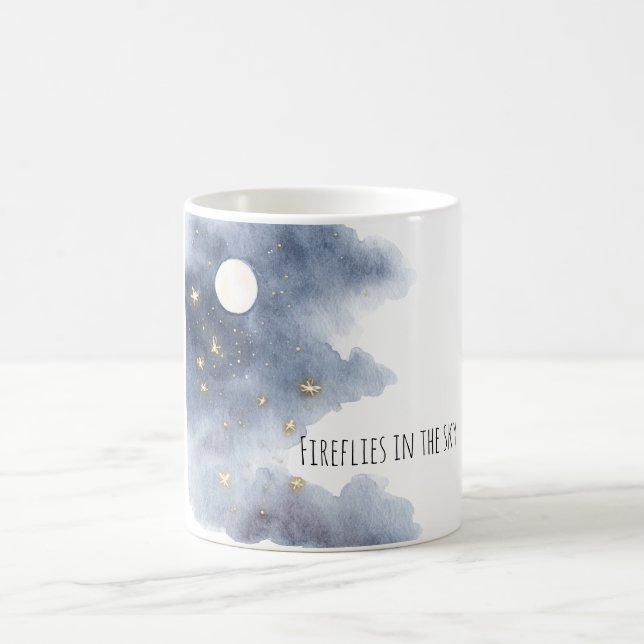 Fireflies in the Sky Moon Up High Coffee Mug (Center)
