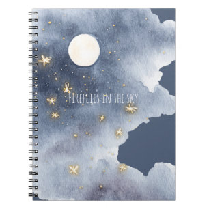 Fireflies in the Sky Moon Up High Notebook