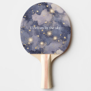 Fireflies in the Sky Ping Pong Paddle