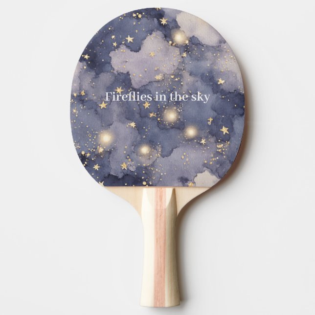 Fireflies in the Sky   Ping Pong Paddle (Front)