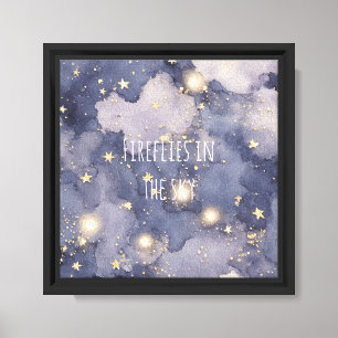 Fireflies in the Sky Stars Canvas Print