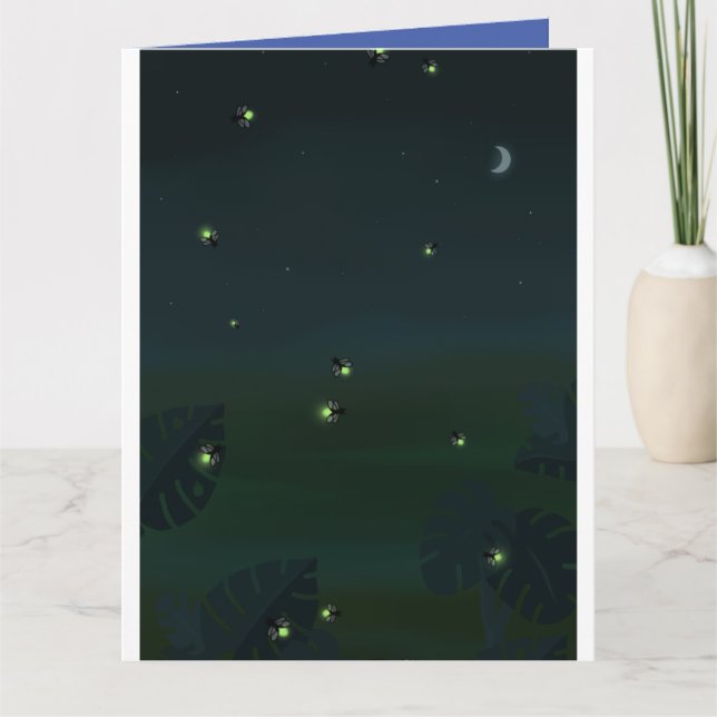 FIREFLIES LIGHTENING BUGS BIRTHDAY GREETING CARDS (Front)