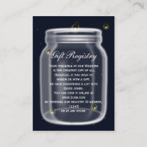 fireflies mason jar Gift registry  Cards