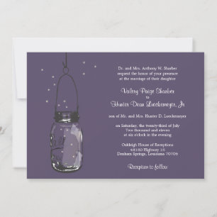 Fireflies & Mason Jar Wedding Invitations