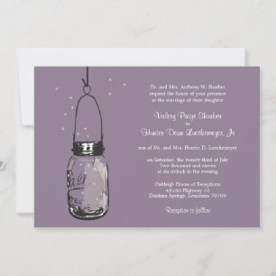 Fireflies & Mason Jar Wedding Invitations