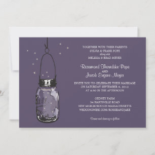 Fireflies & Mason Jar Wedding Invitations