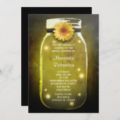 Fireflies & Mason Jar Whimsical Bridal Shower Invitation (Front/Back)
