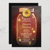 Fireflies & Mason Jar Whimsical Bridal Shower Invitation (Front/Back)