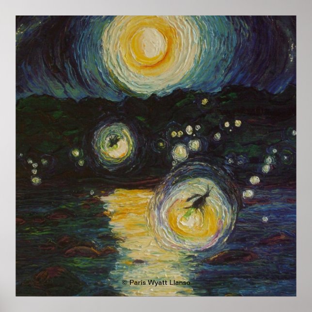 Fireflies Over the Susquehanna Fine Art Poster (Front)